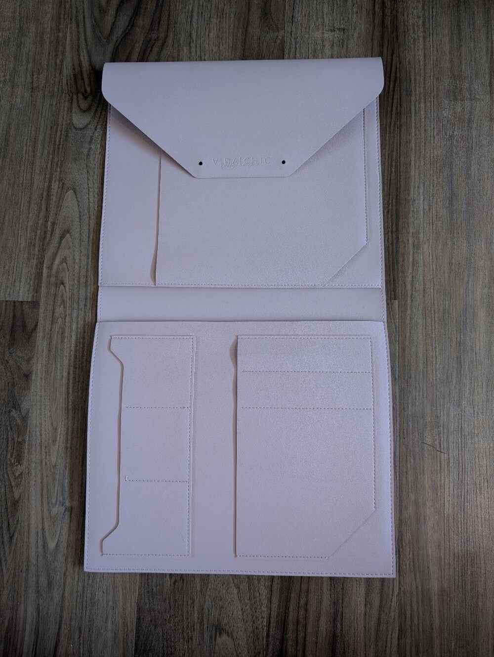 12x12 Vida Chic Pink Envelope Clutch Folio - Picture 3 of 6